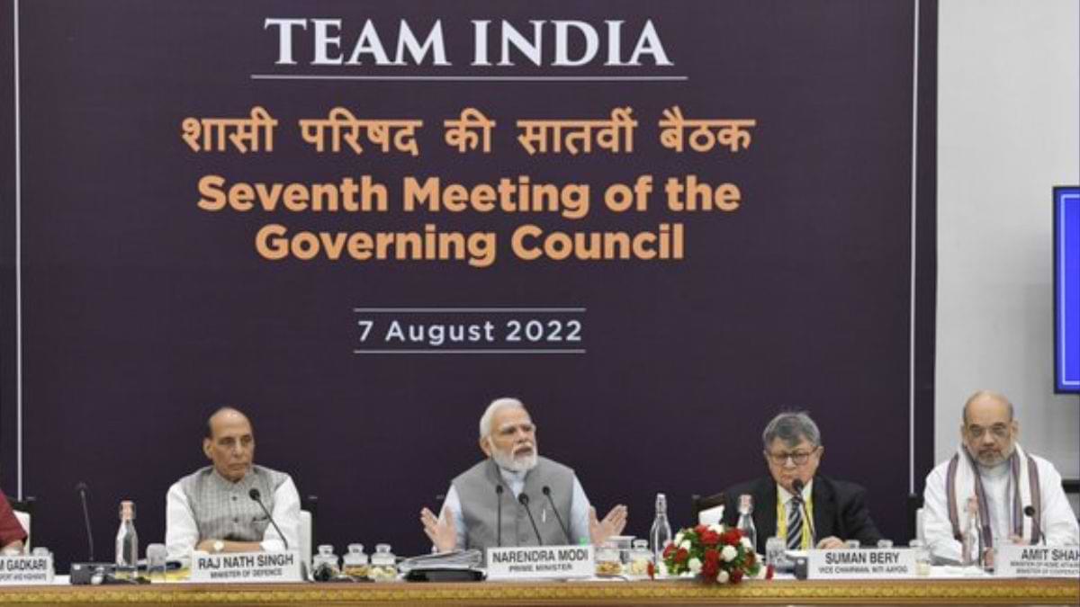 PM Modi Chairs NITI Aayog Governing Council Meeting