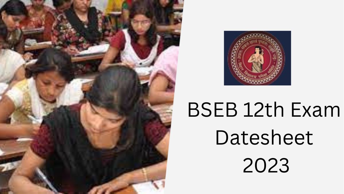 BSEB 12th Inter 2023 Datesheet
