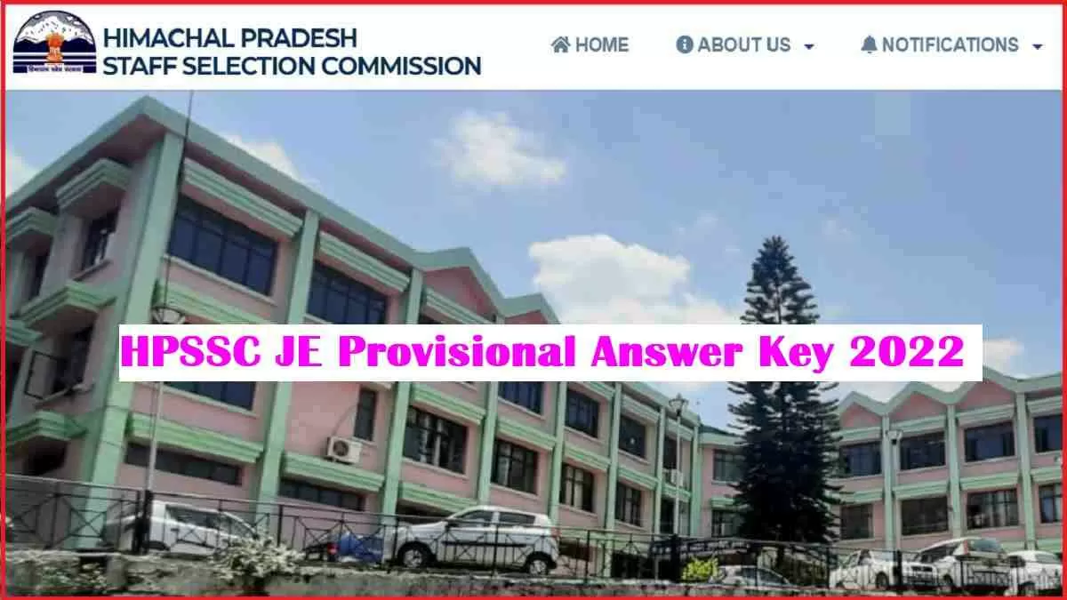 HPSSC JE Provisional Answer Key 2022