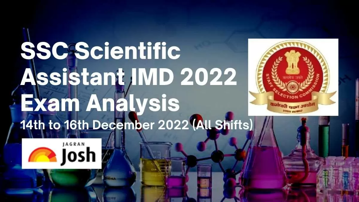 Ssc Scientific Assistant Imd 2022 Exam Analysis 14th December Paper Review Expected Cutoff