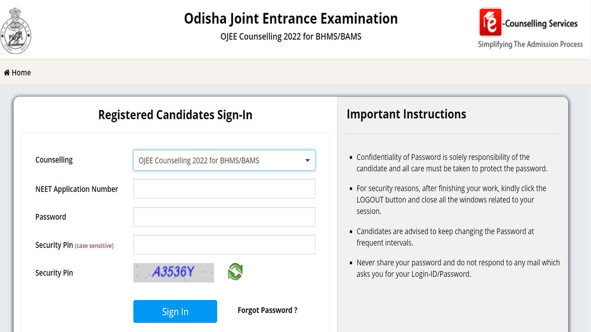 OJEE Counselling 2022 Registration Window To Close Today Apply