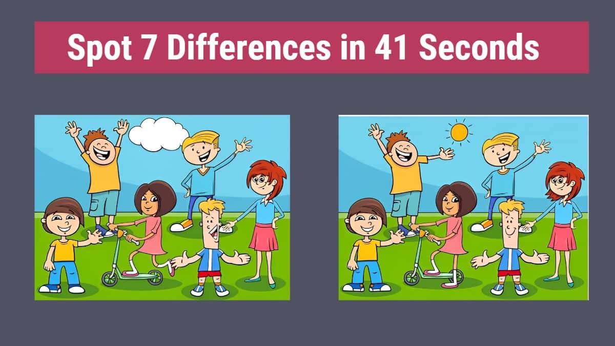 Spot 7 Differences in 41 Seconds