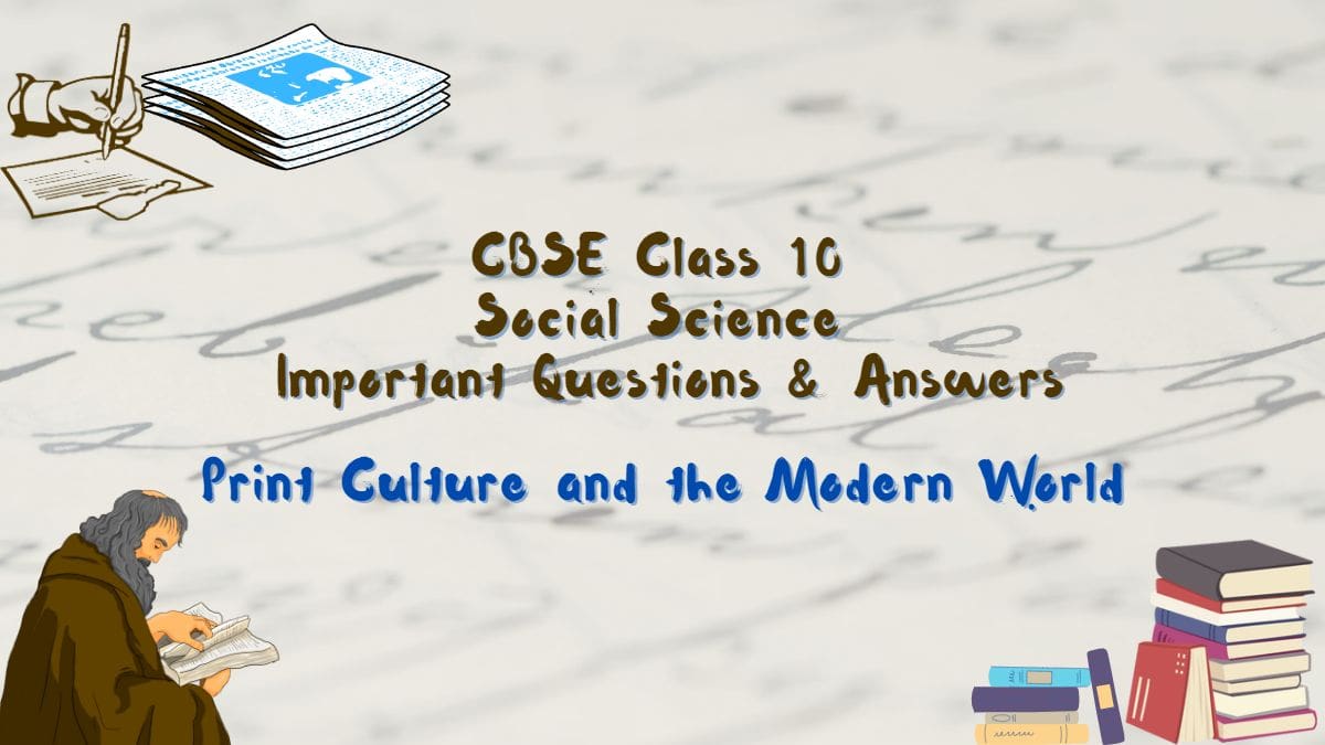 CBSE Class 10 Social Science  History Chapter 5 Important Questions and Answers