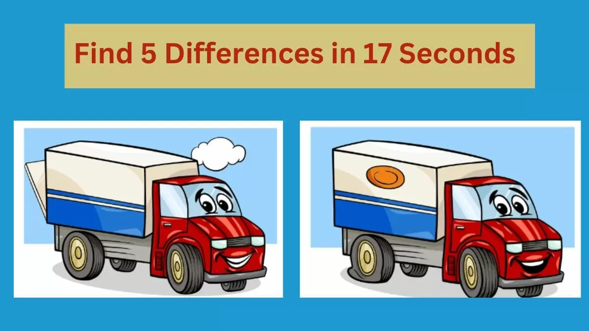 Spot The Difference Can You Spot 5 Differences In 17 Seconds