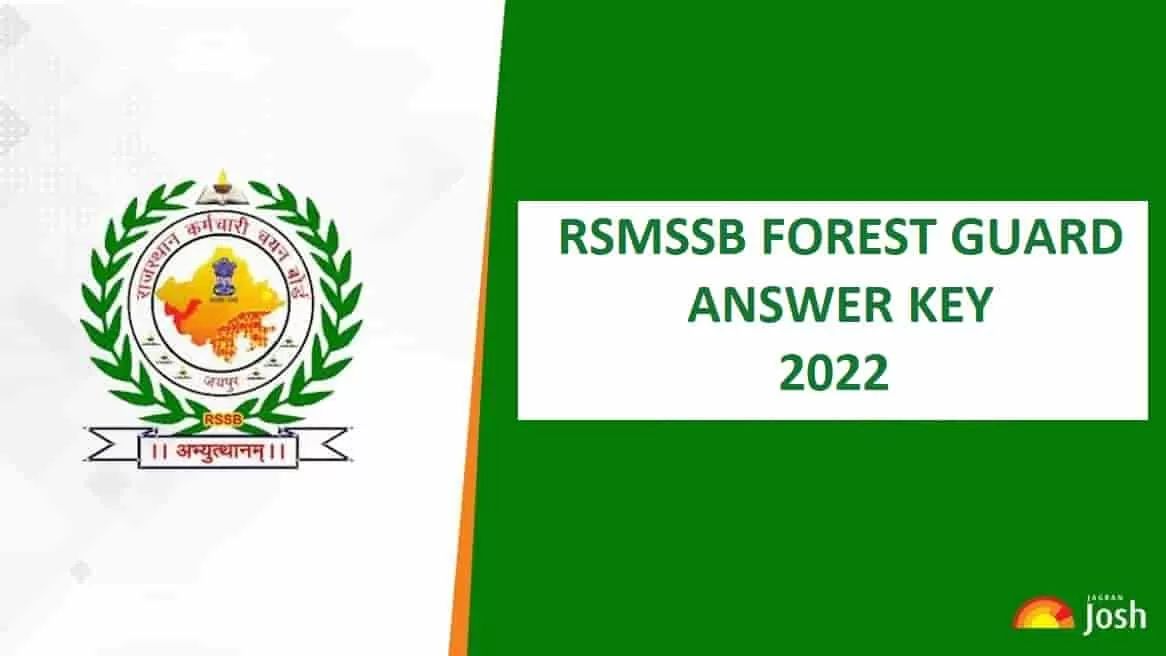 RSMSSB Forest Guard Answer Key 2022