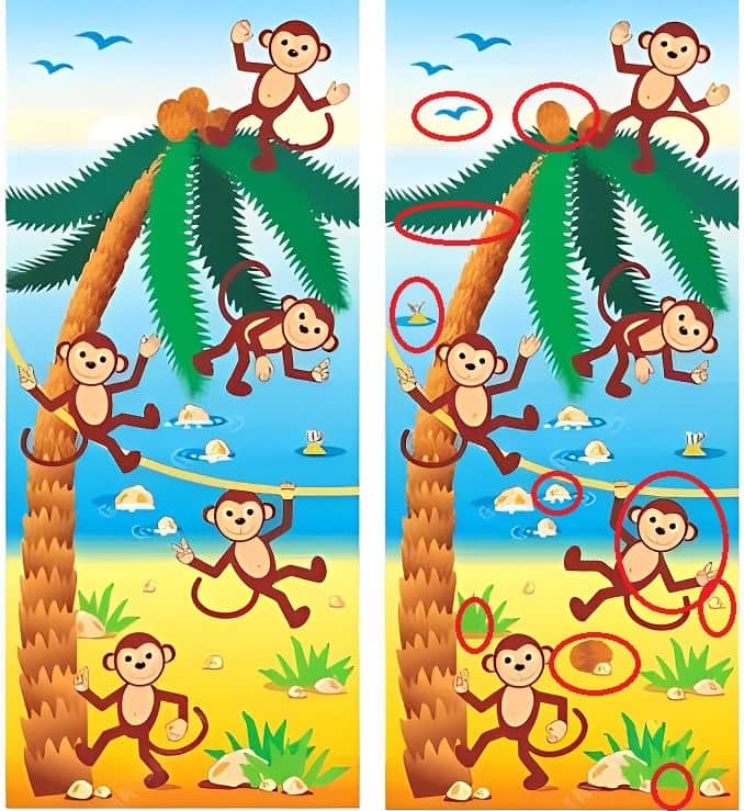 Spot The Difference: Can you spot 10 differences in 57 seconds?