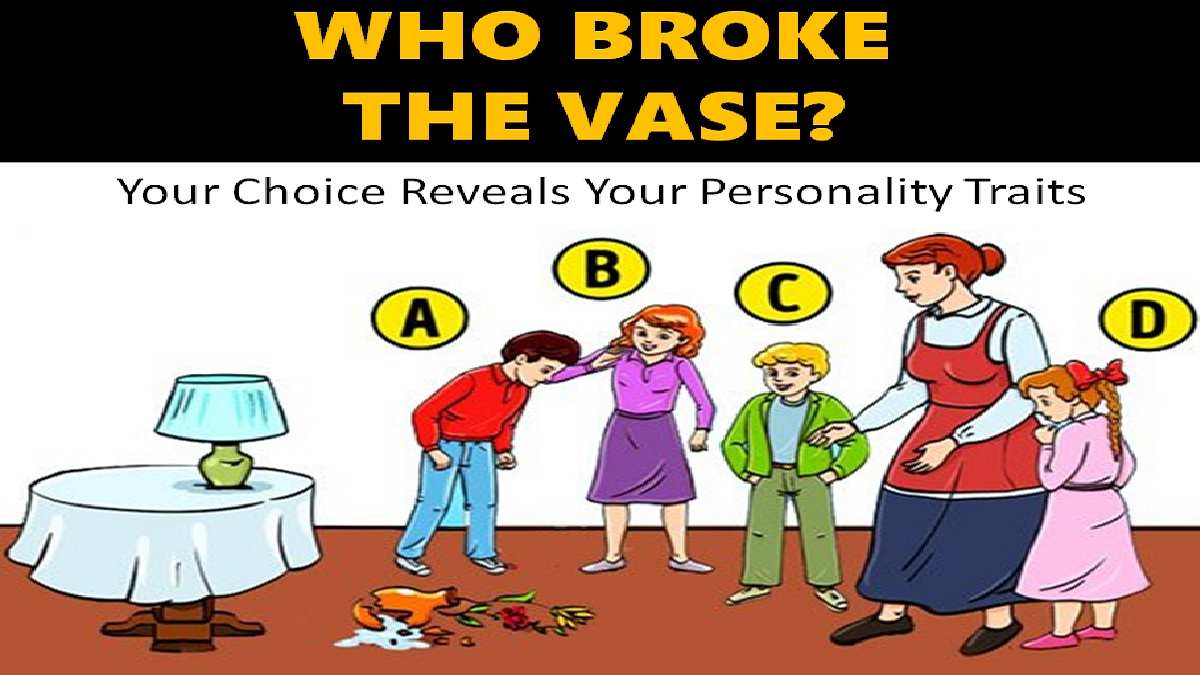 Picture Personality Test: Can You Tell Who Broke The Vase? Your Choice Reveals Your Hidden Traits