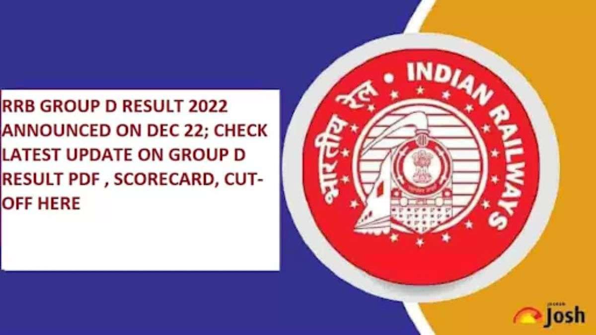 RRB Chennai Group D Result 2022, Direct Link @rrbchennai.gov.in