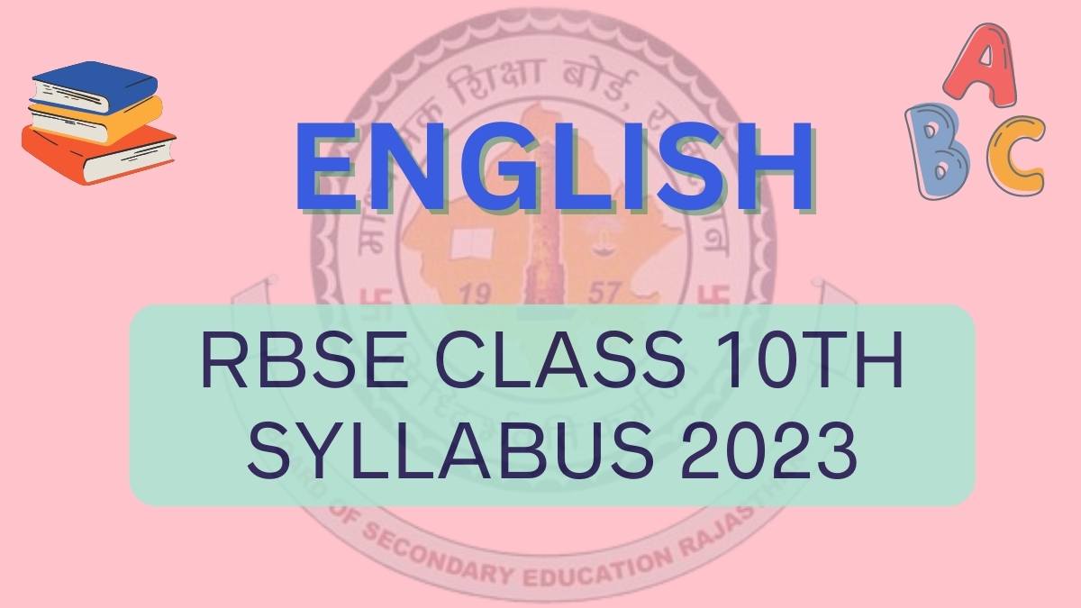 RBSE 10th English Syllabus 2023 Download Rajasthan Board Class 10 