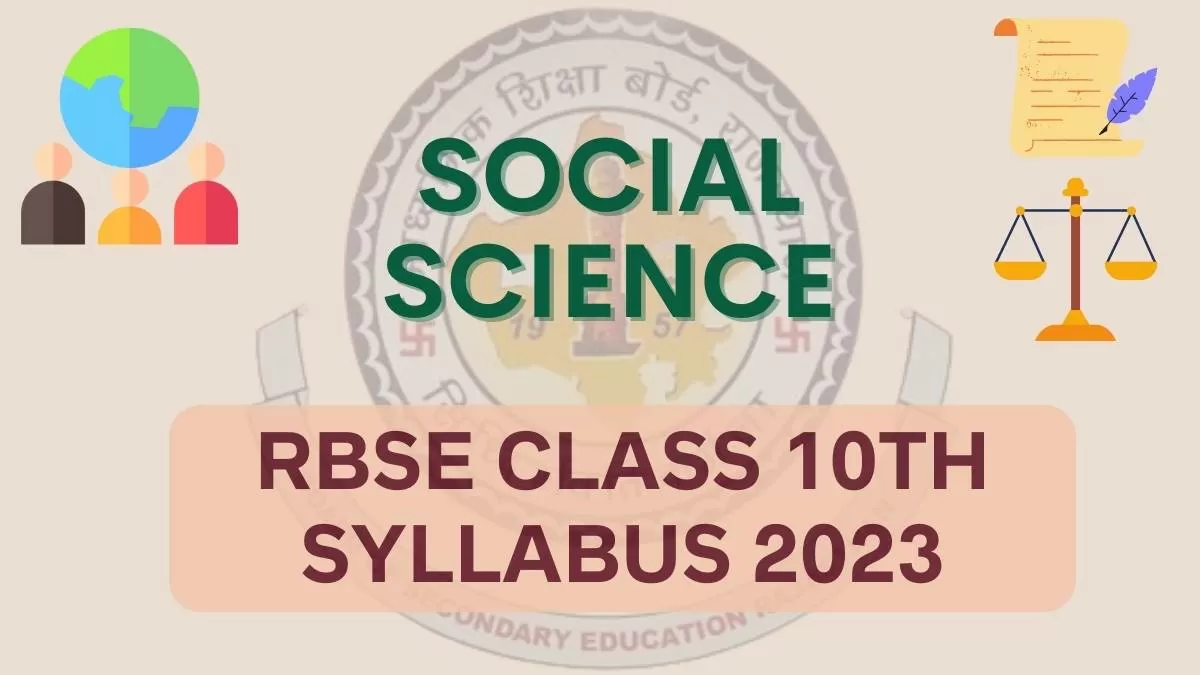 Rbse Th Social Science Syllabus Download Rajasthan Board Class