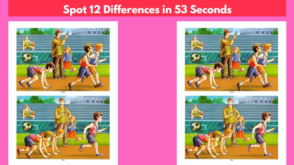 Spot 12 Differences in 53 Seconds