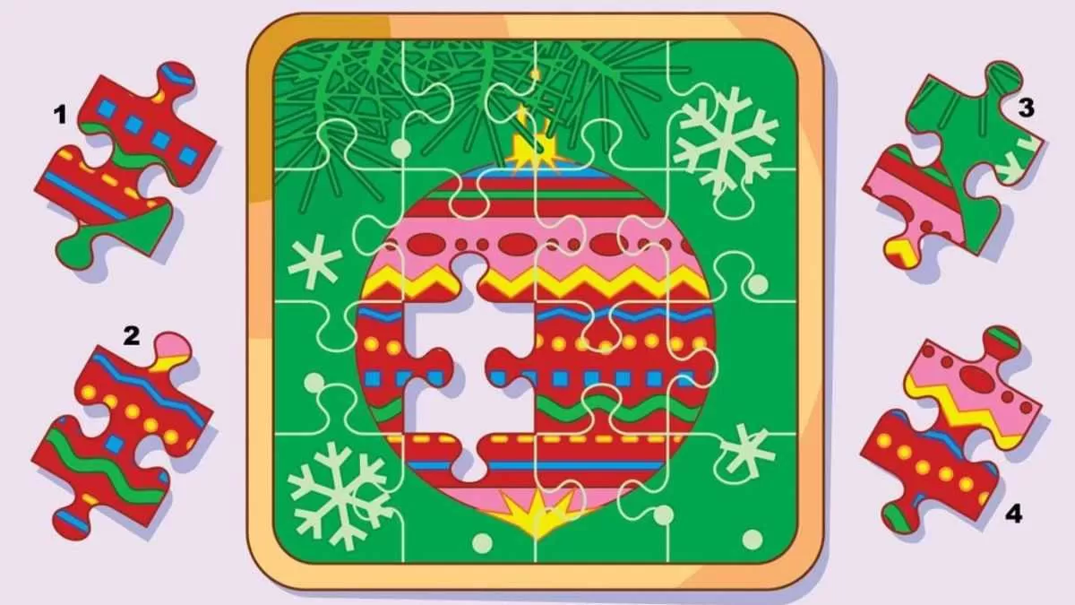 Spot the right piece to complete the puzzle board.