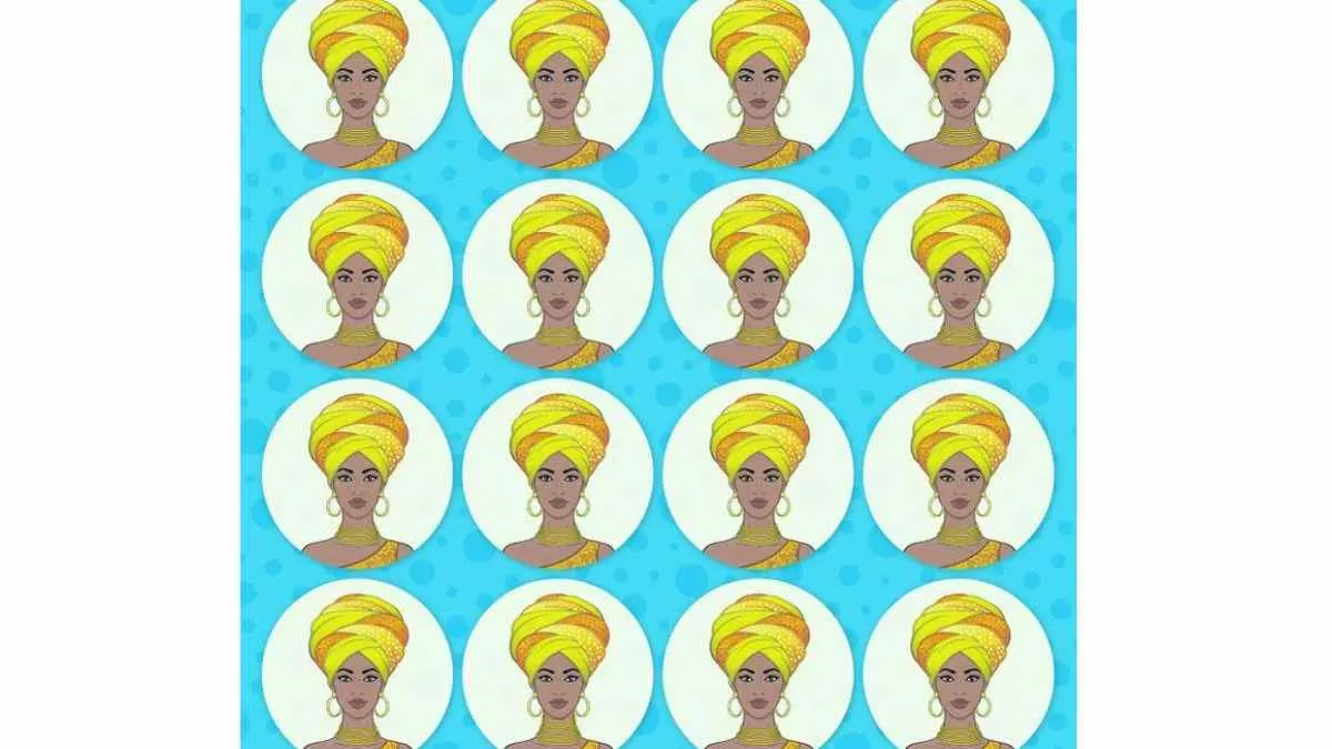 Spot the odd image of the African Lady