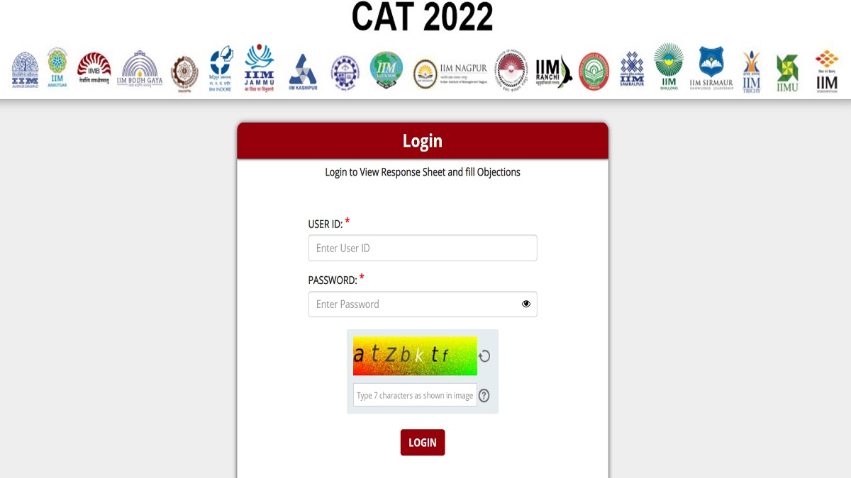 CAT 2022 Answer Key Objection Window