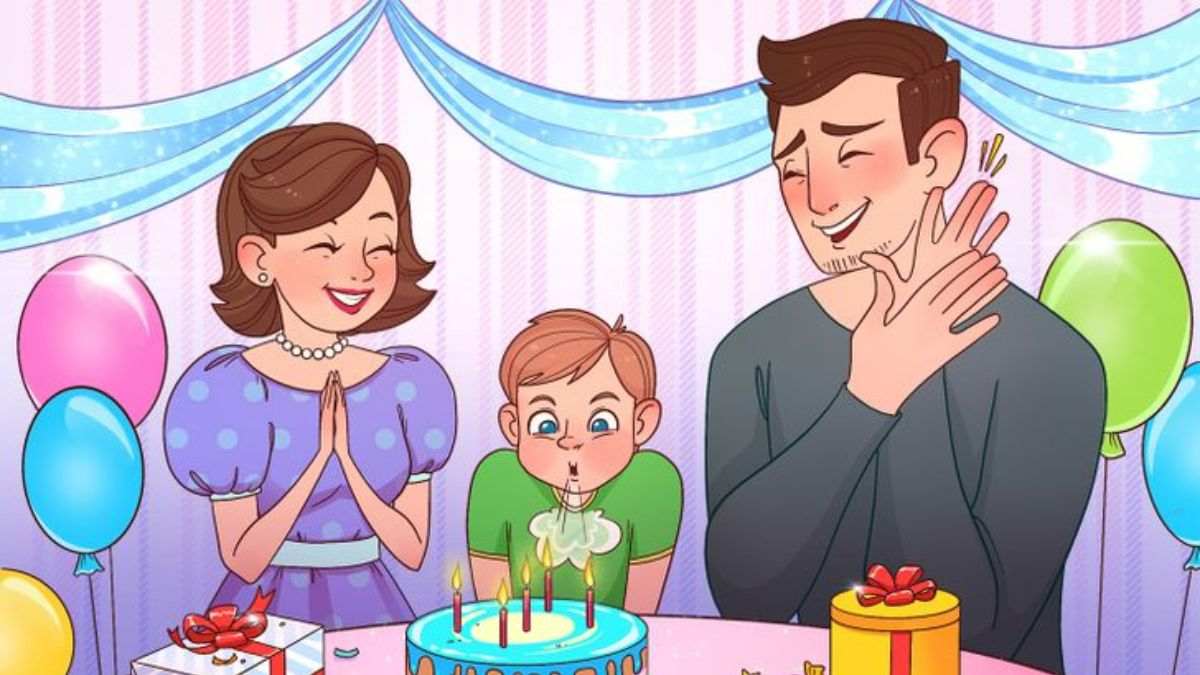 Brain Teaser for Testing Your IQ: Can you spot mistake in Birthday Celebration Picture in 5 secs?