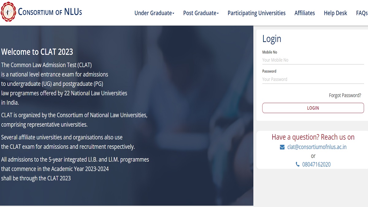 CLAT 2023 Admit Card