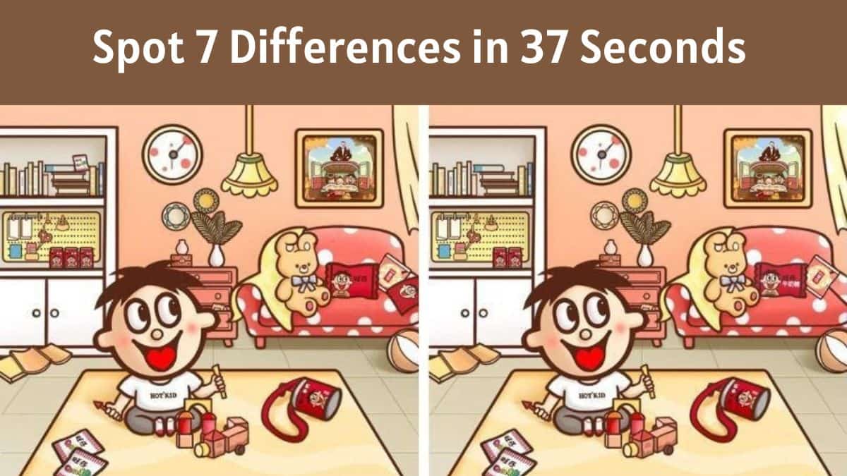 Spot The Difference Can You Spot 7 Differences In 37 Seconds 6725