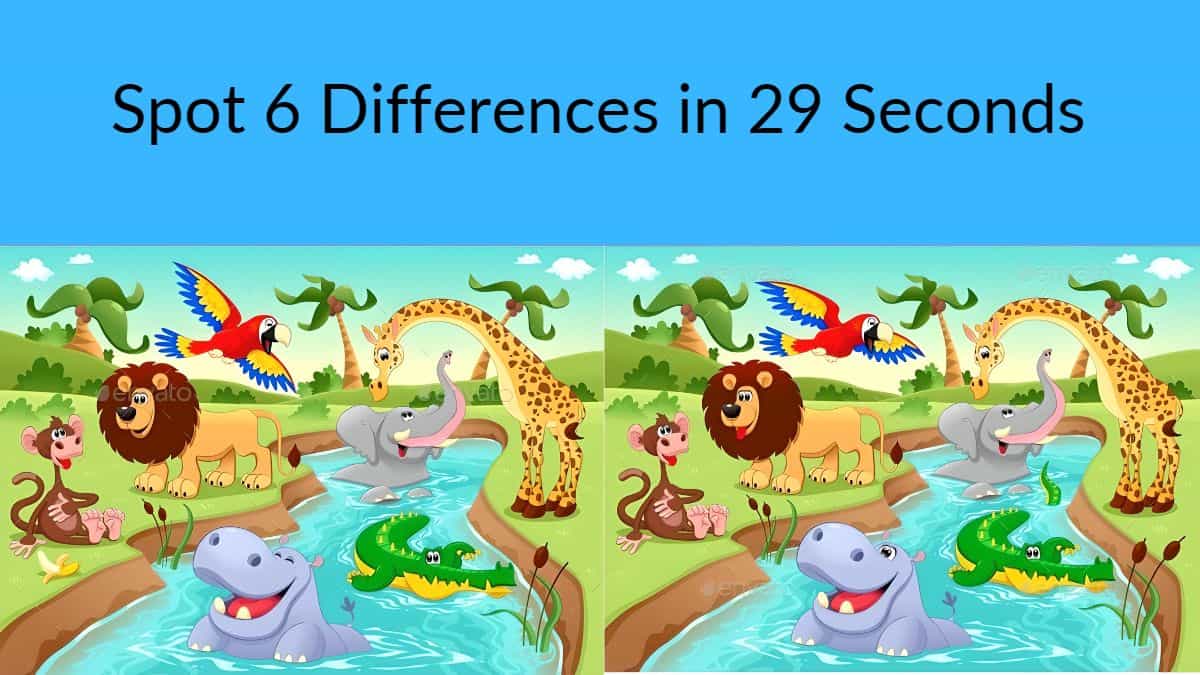 Spot The Difference: Can you spot 6 differences between the two