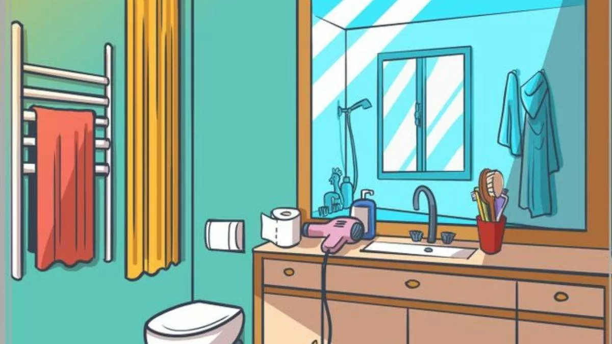 Brain Teaser For Fun: Can you spot what's wrong with this Bathroom image  within 23 seconds?