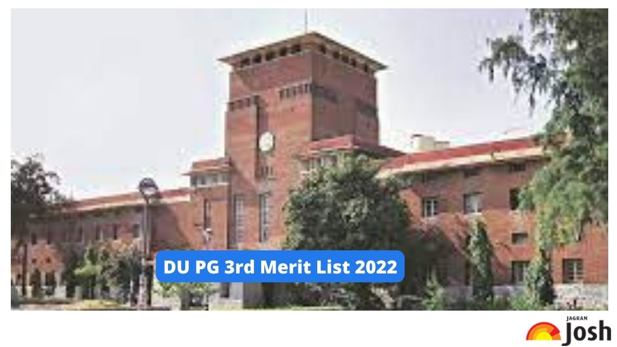 DU PG 3rd Merit List 2022 