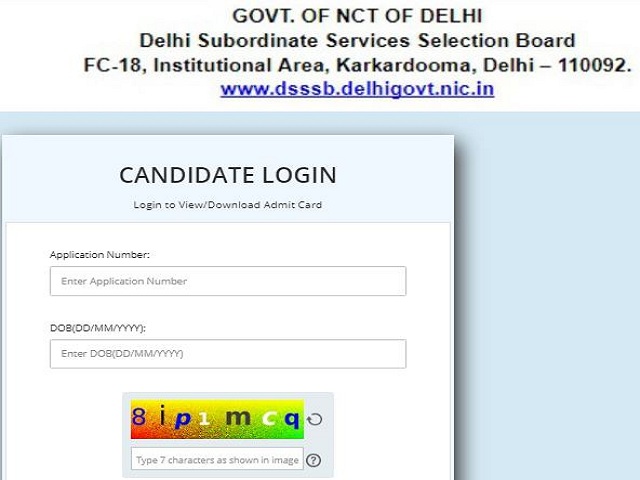 DSSSB Admit Card 2022 (Out) for Head Clerk and Other Posts: Check Download Link