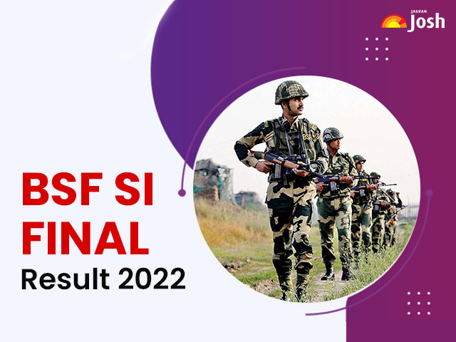 BSF SI Final Result 2022 Declared for Water Wing @bsf.gov.in, Here's Direct Link