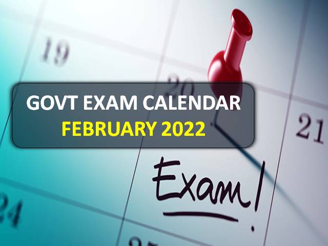 Govt Exam Calendar For February 2022 Upcoming Dates Of AFCAT SSC 