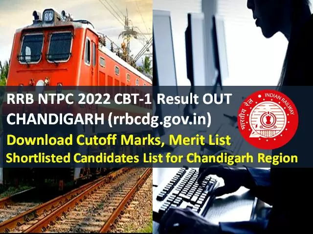 Rrb Ntpc Chandigarh Result Out Rrbcdg Gov In Cen