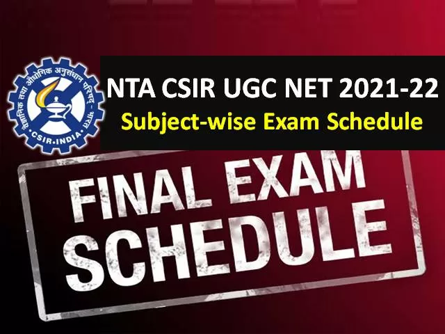 NTA CSIR UGC NET Exam Schedule 2022 Released @csirnet.nta.nic.in