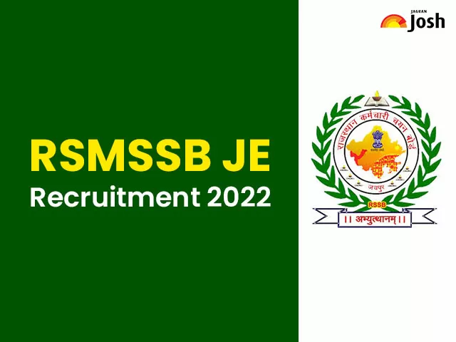 RSMSSB JE Recruitment 2022