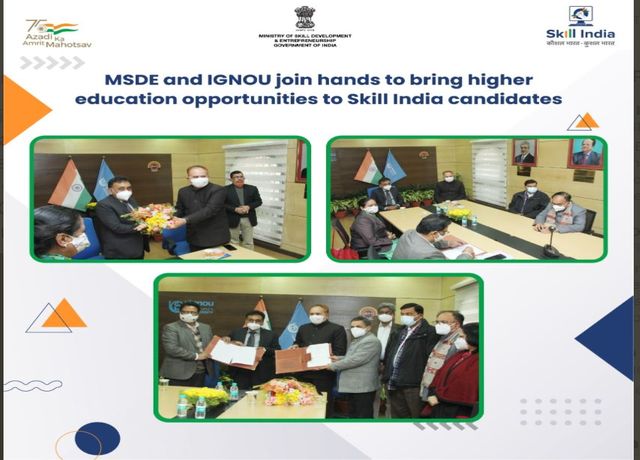 IGNOU and MSDE signs MoU to Link Vocational Education with Higher Education - Jagran Josh