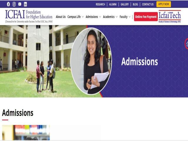 ICFAI ATIT 2022 applications