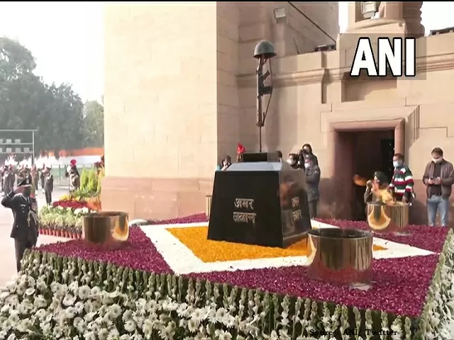 Amar Jawan Jyoti Merged With National War Memorial Flame