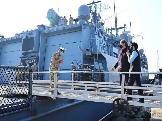 German warship Bayern F217 arrives in India in rare port call
