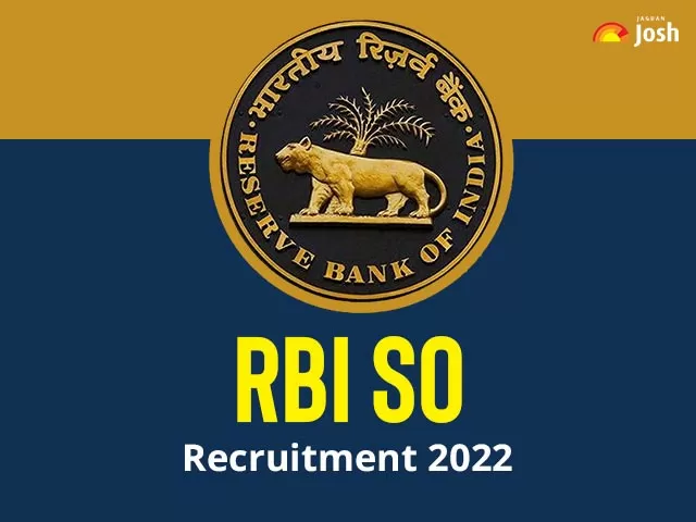 RBI SO Recruitment 2022