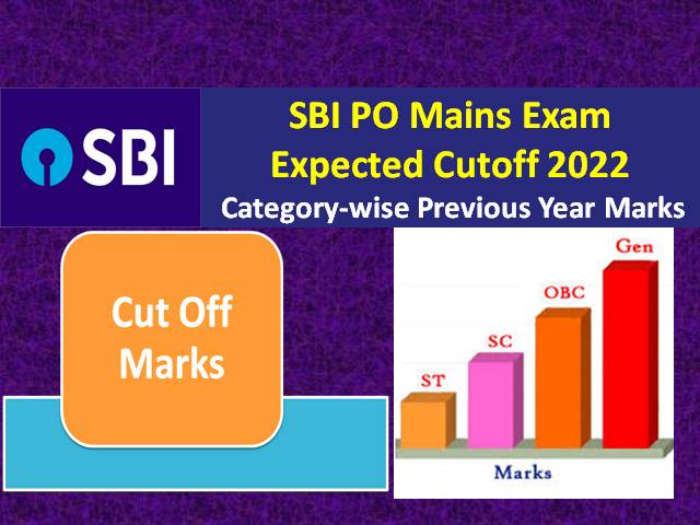 SBI PO 2021-22 Mains Expected Cutoff Marks Categorywise: Check Previous Year Scores for Probationary Officer Exam