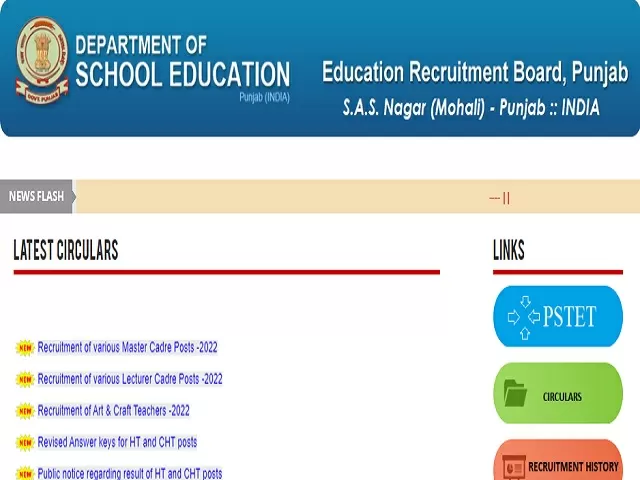 Punjab Master Cadre Recruitment 2022