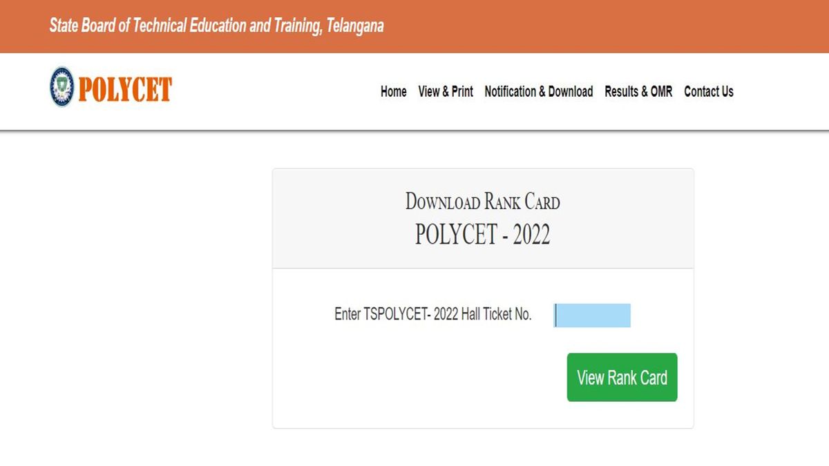 TS POLYCET Result 2022