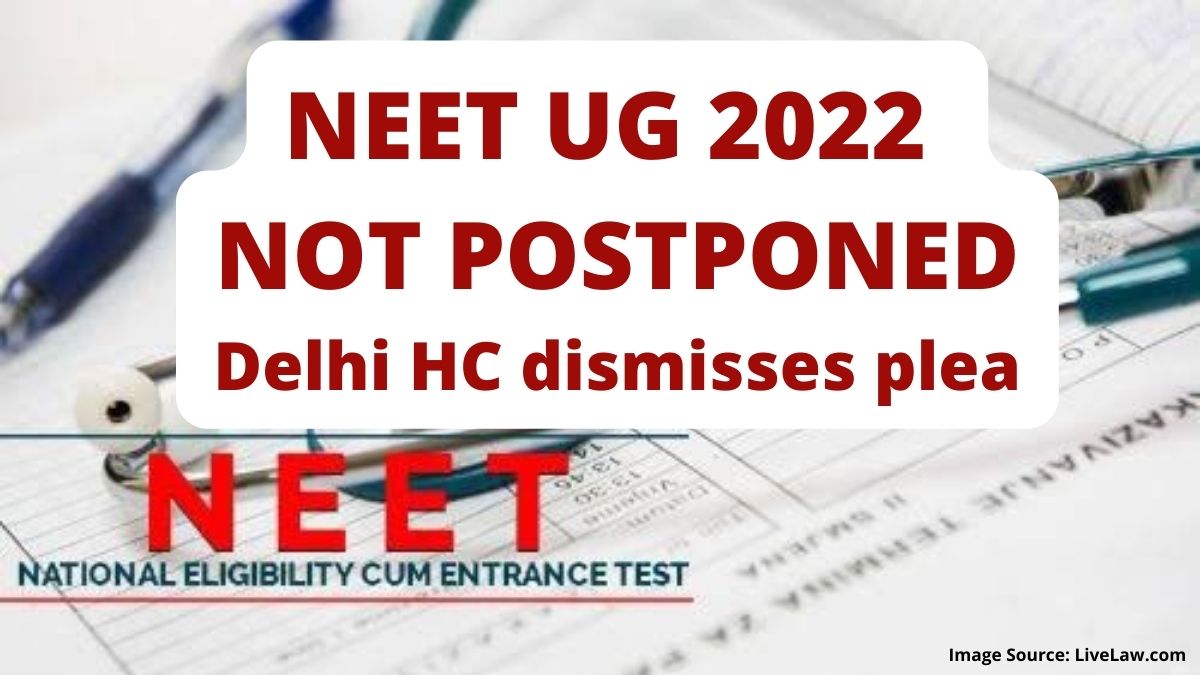 NEET 2022 Postponement Plea