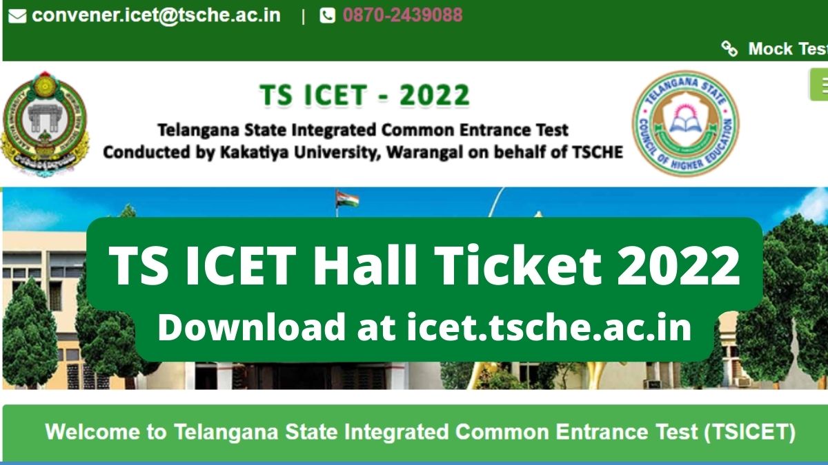 TS ICET Hall Ticket 2022 (OUT)