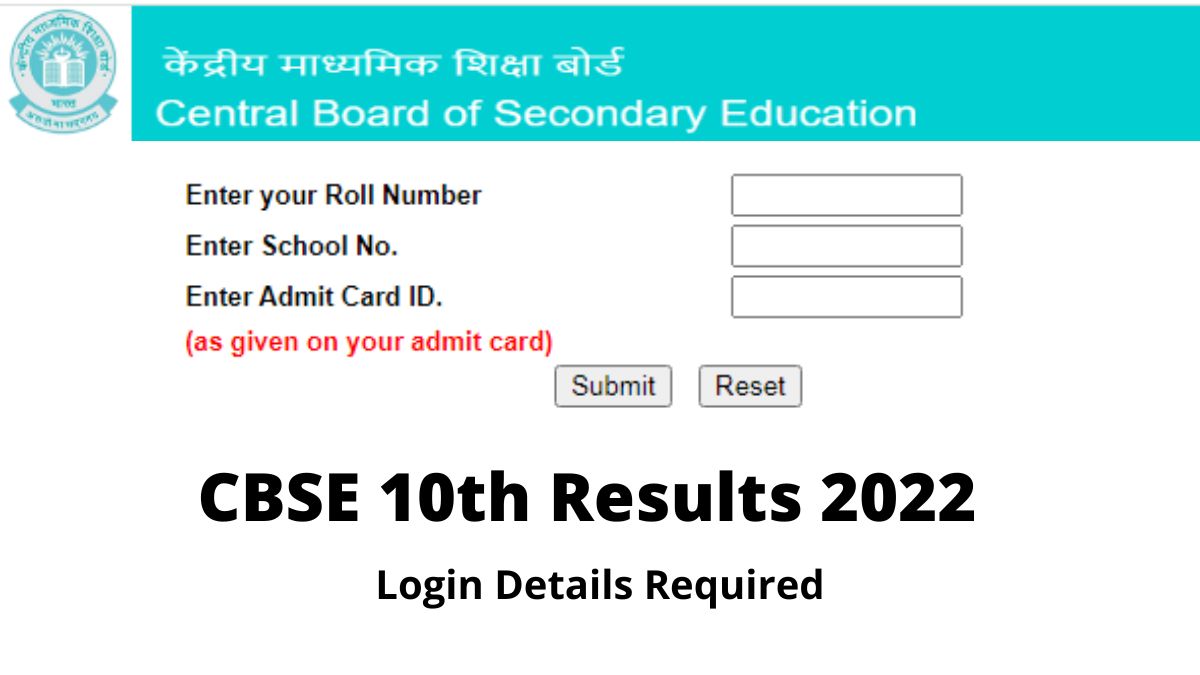 CBSE 10th Result 2022 (Link Active) Know Details Required to Check