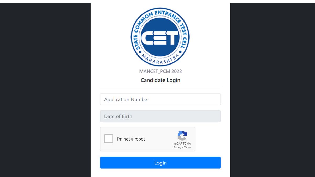 MHT CET 2022 Admit Card For PCM 