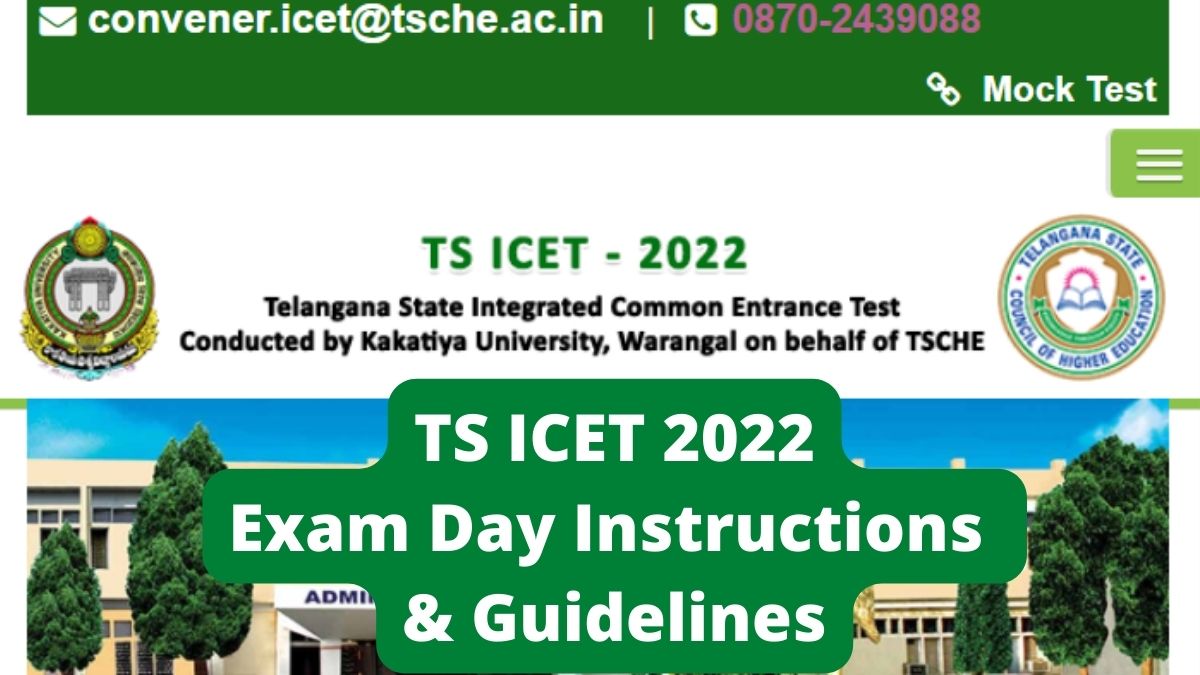 TS ICET 2022 Exam-Day Instructions