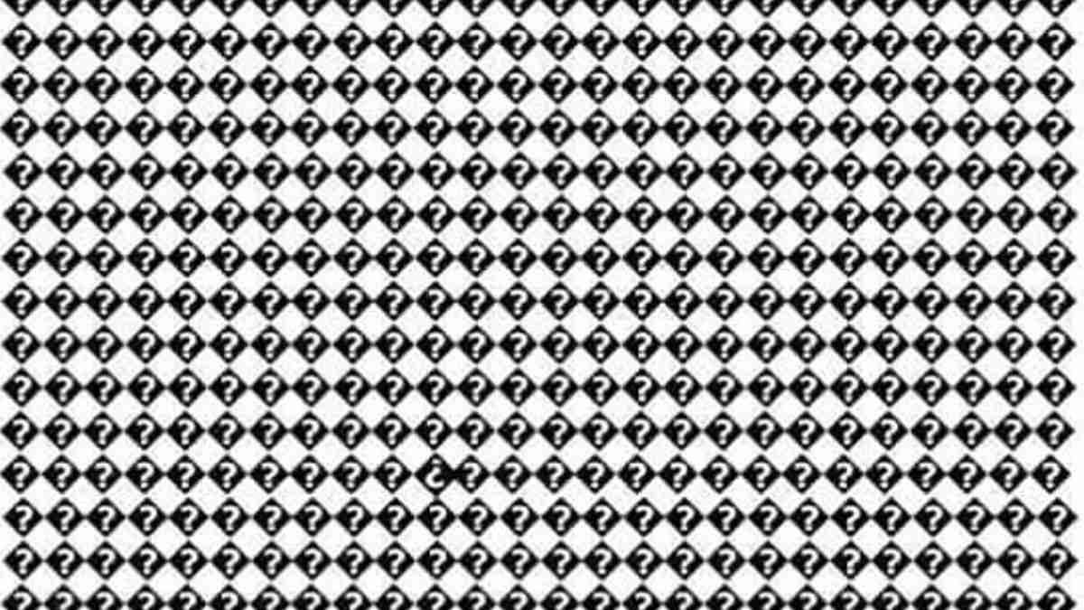 Brain Teaser Puzzle: Can you find the Odd One Out among Black Diamonds in 10 secs?
