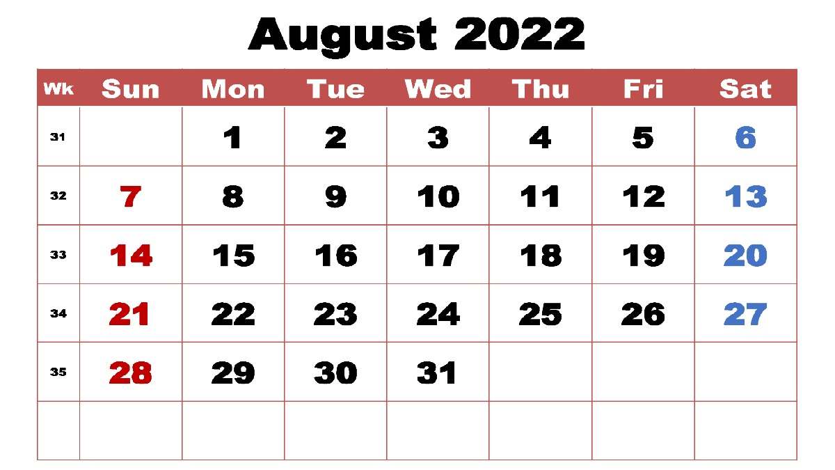 Important Days in August 2022: National and International