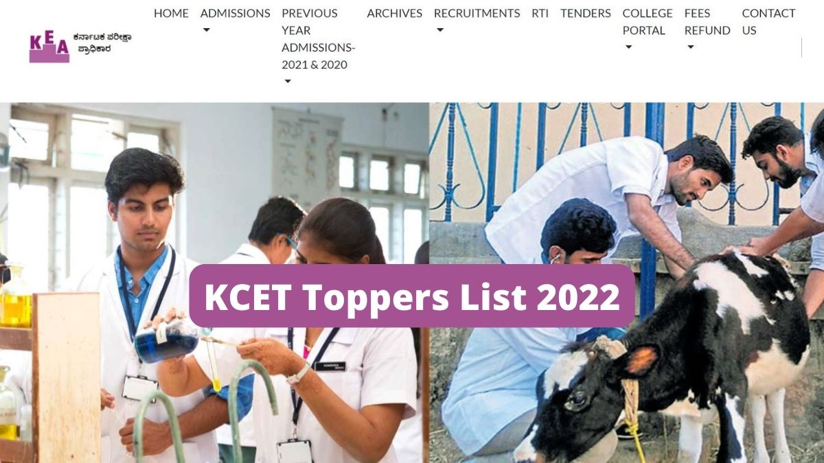 KCET Toppers List 2022