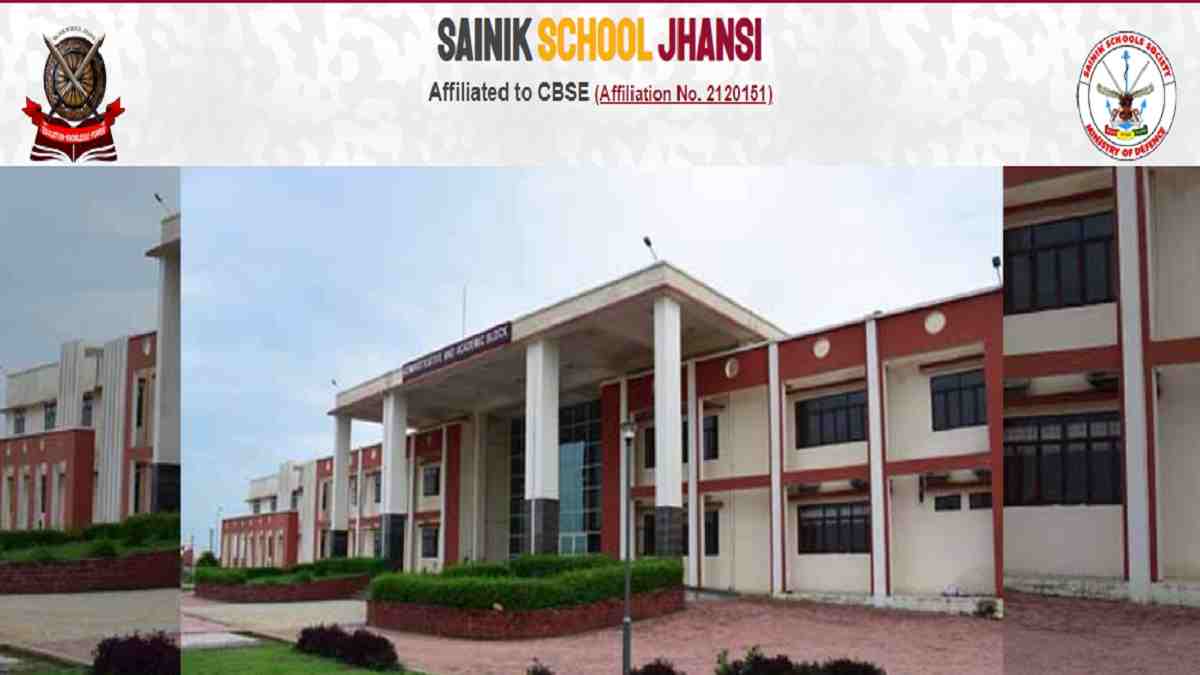 Sainik School Jhansi Recruitment 2022: Apply Online Here