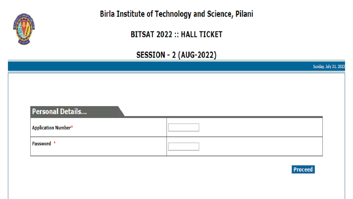 BITSAT 2022 Session 2 Admit Card Today Download at