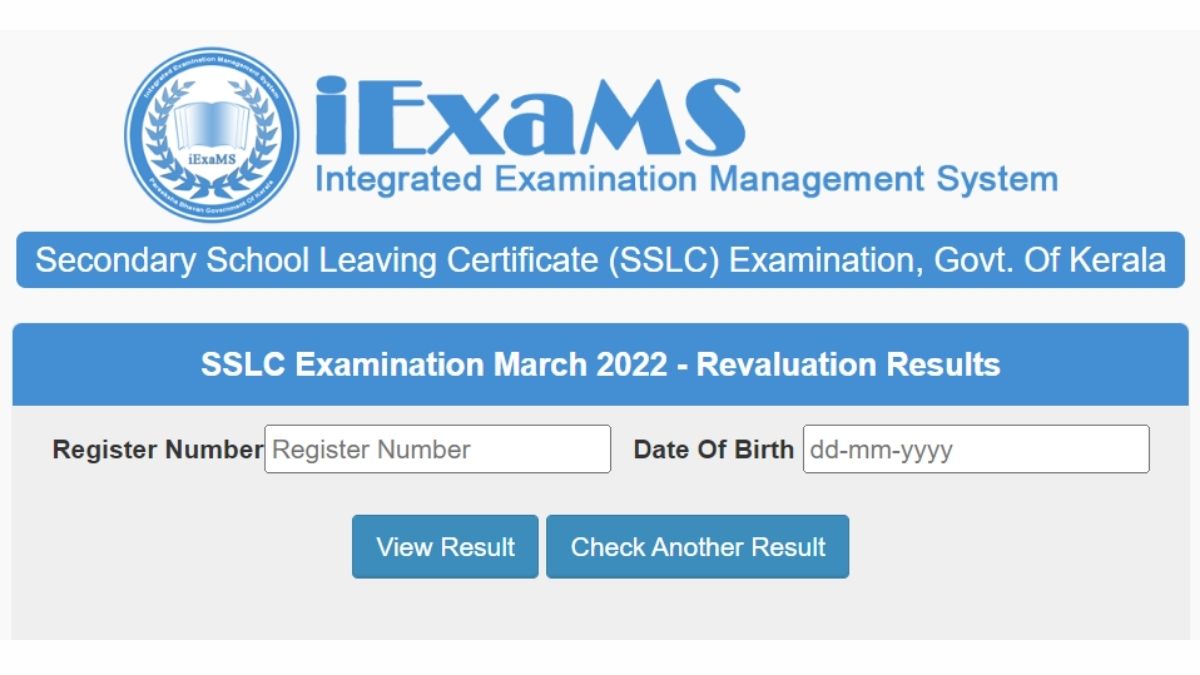 Kerala SSLC Revaluation Result 2022 (Declared): Check Kerala Class 10 ...