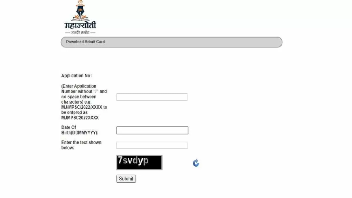 Mahajyoti Admit Card 2022